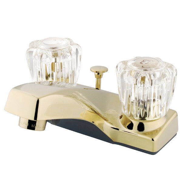 Kingston Brass 4" Centerset Bathroom Faucet, Polished Brass KB102B - main